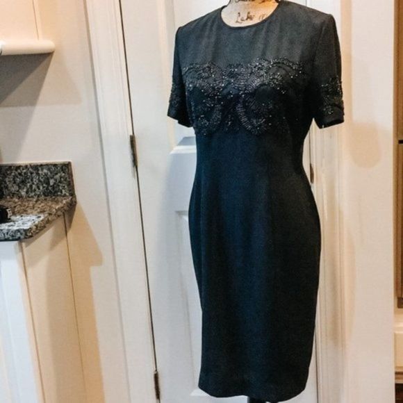 Marianna New York embellished Dress Beaded Size 8 - Picture 1 of 8